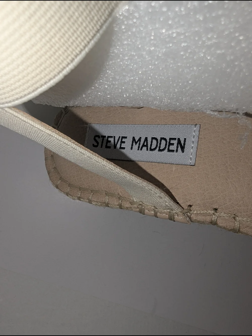 Steve Madden Crystal Embellished Espadrille Slingback in Silver